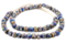 The Bead Chest Painted African Krobo Beads - Full Strand of Ghanaian Tribal Glass Beads for Necklace or Jewelry Making (Kabeela Medley)